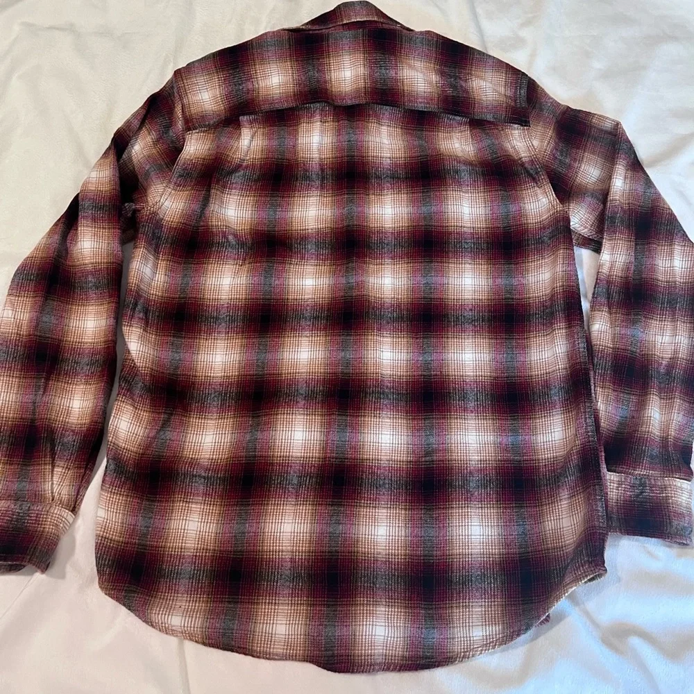 Lot -Casual Button Down Shirts - Blue, Red, Purple Plaid - Picture 9 of 16